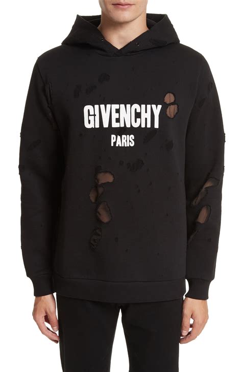 givenchy hoodie mens fake|Givenchy hoodie distressed.